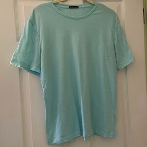Turquoise Aquamarine Soft Short Sleeve Tee Large